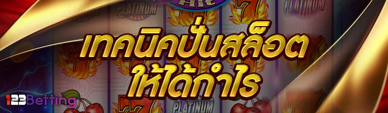 เทคนิคปั่นสล็อตให้ได้กำไร