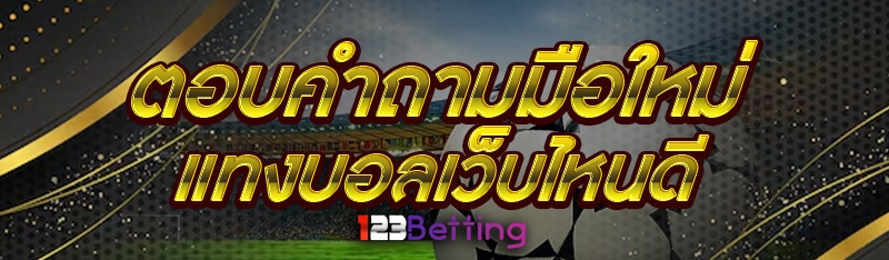 ตอบคำถามมือใหม่ แทงบอลเว็บไหนดี